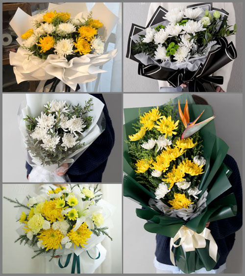 云南普洱西盟县勐梭镇白事花束代送
